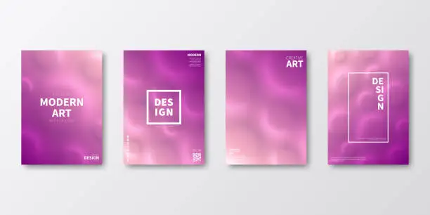 Vector illustration of Brochure template layout, Purple cover design, business annual report, flyer, magazine