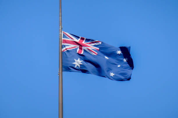 istock Barry Humphries Memorial Flag 1856785930