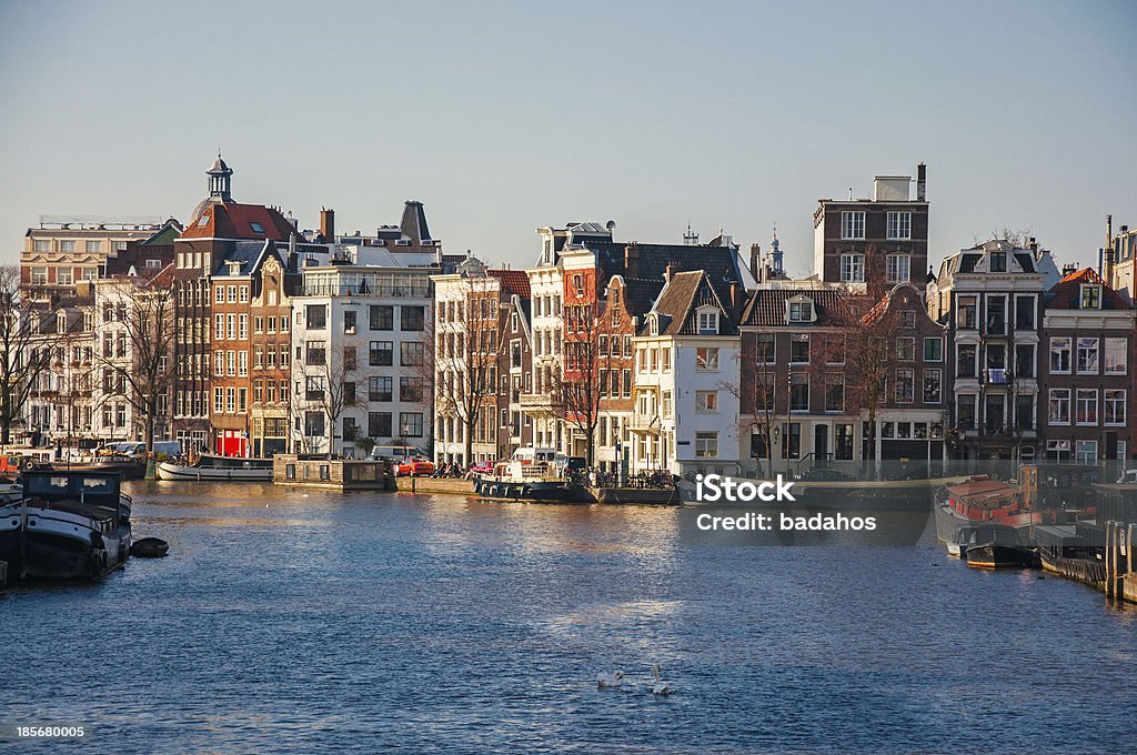 Амстердам - Стоковые фото Grachtenpand роялти-фри