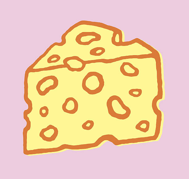 ilustrações de stock, clip art, desenhos animados e ícones de queijo suíço - cheese food swiss cheese dairy product