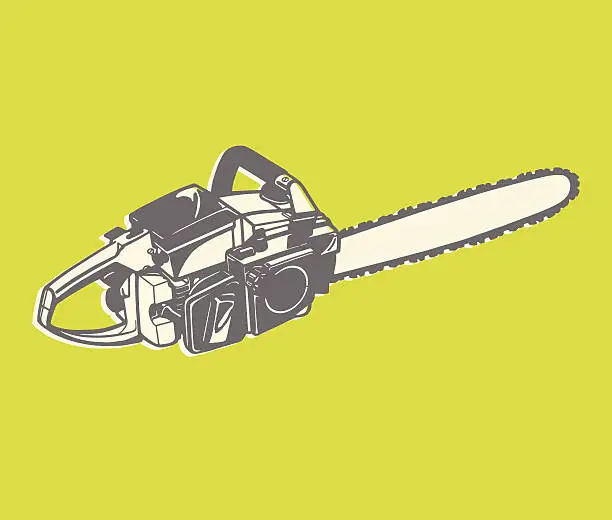 Vector illustration of Chainsaw