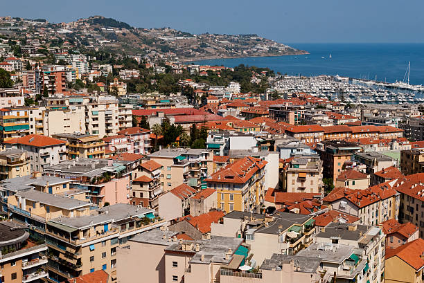 istock Sanremo city and harbour view, Italy 185682113