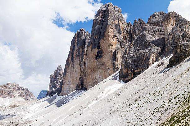 Tre Cime di Lavaredo, Alps, Dolomites, Italy stock photo