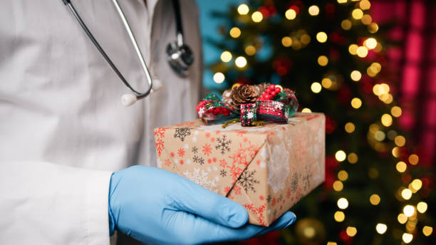 istock A doctor bringing the magic of Christmas in his work 1856826952