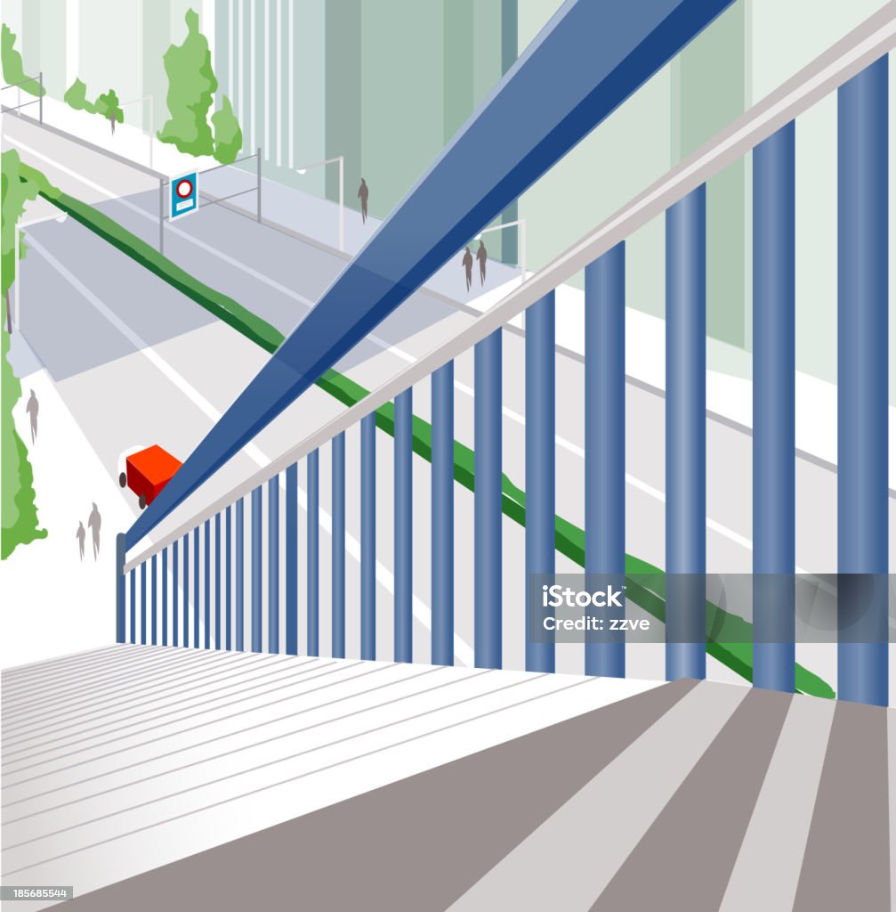 Treppe - Lizenzfrei Ansicht aus erhöhter Perspektive Vektorgrafik