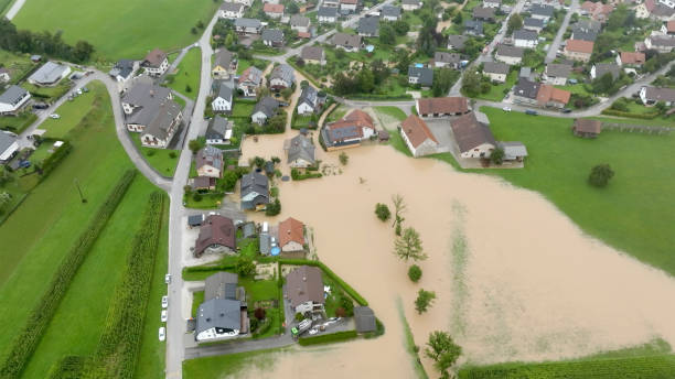 istock Neighbourhood during floods 1856865738