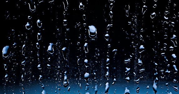 Raindrop. Rain. Splashes of water