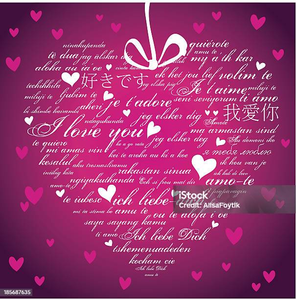 I Love You Heart Stock Illustration - Download Image Now - Adult, Anniversary, Computer Graphic