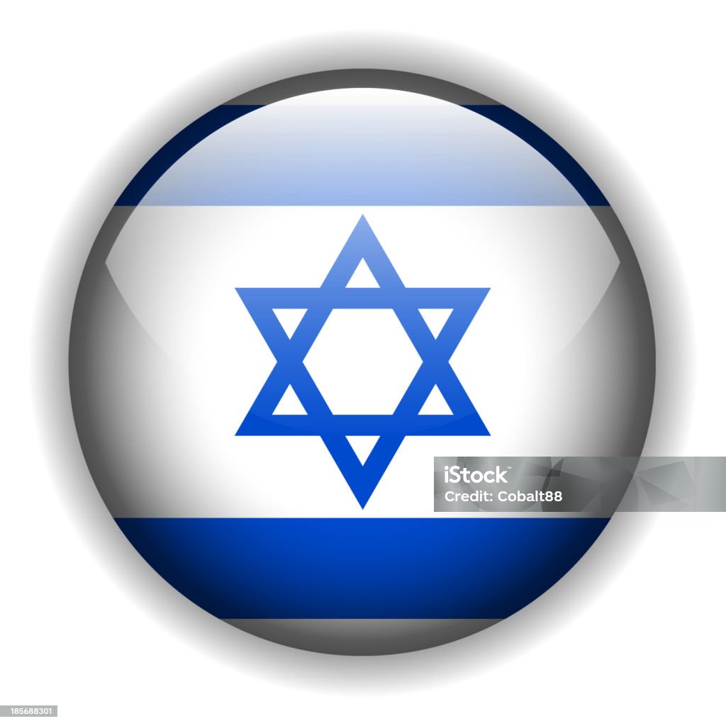 Bandiera di Israele, pulsante, vettoriale - arte vettoriale royalty-free di Autorità