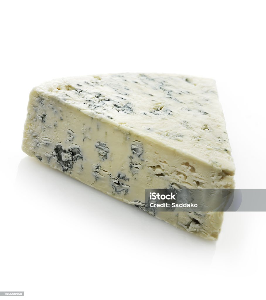 Wedge of Blue Cheese Wedge Of Blue Cheese On White Background Blue Cheese Stock Photo