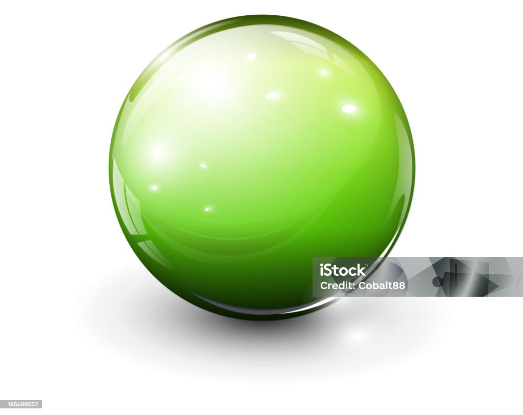 Glass sphere Glass sphere green, vector illustration. Abstract stock vector