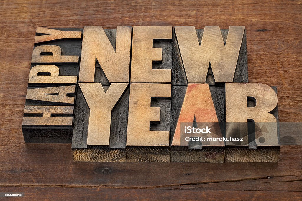 Felice anno nuovo - Foto stock royalty-free di Antico - Vecchio stile