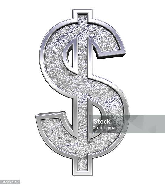 Dólar Del Alfabeto De Fundido De Cromo Foto de stock y más banco de imágenes de Acero - Acero, Brillante, Color plateado