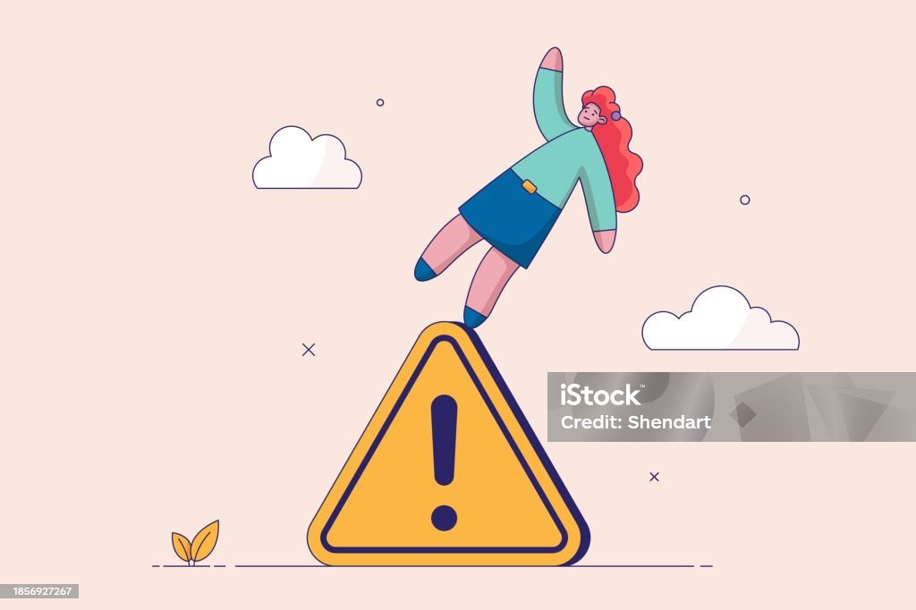 Avoid Danger Concept Mistake Caution Business Risk Or Problem Warning ...