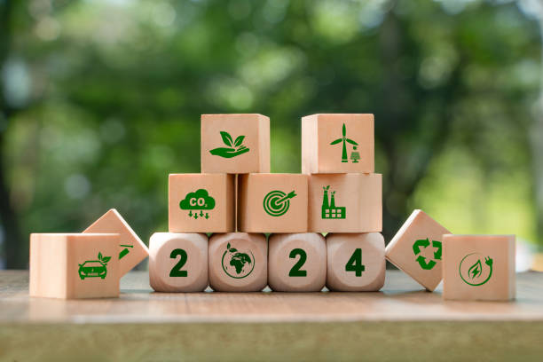 istock New Goals, Plans and Visions for Next Year 2024. Sustainable environment development goals, green business, ESG, Co2, SDGs, and NetZero Concept. World Environment Day. Save Earth. 1856939466