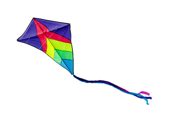 Multicolored kite stock photo