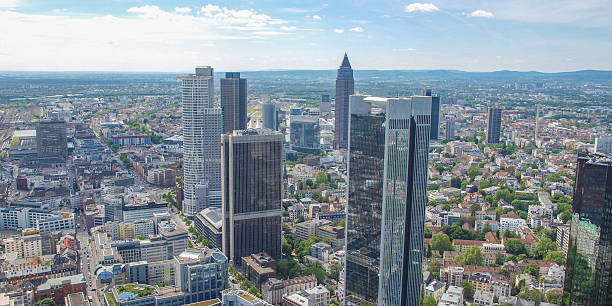istock Frankfurt am Main, Germany - panorama 185695660