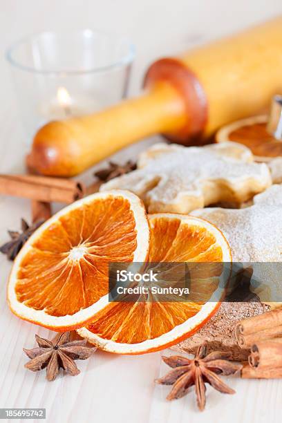 Christmas Pastry Cookie And Spice Stock Photo - Download Image Now - Anise, Backgrounds, Baked
