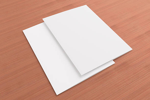 istock Blank cards on wooden background 185695906