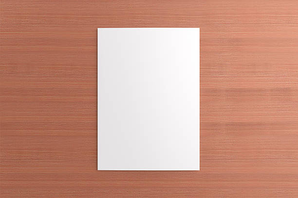 istock Blank card on wooden background 185696086