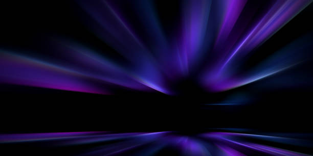 istock Abstract colorful minimal neon background with glowing wavy line. 1856968344