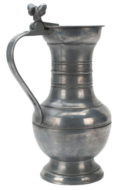 istock Vintage antique pewter water jug 1857058892