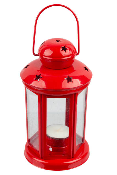 istock Retro vintage candle lantern isolated on white 1857060518