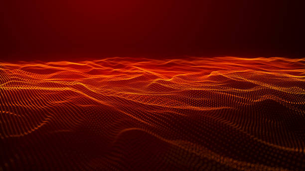 istock Abstract digital wave of particles. Futuristic point wave. Technology background. 3D rendering. 1857087369
