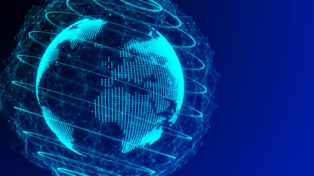 istock World map point and line composition concept of global business. 3D rendering. Global network connection. Earth digital globe transparent featuring 3d illustration. 1857087587