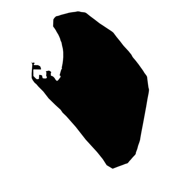 pointe noire stadtplan, verwaltungsgliederung der republik kongo. vektor-illustration. - pointe noire stock-grafiken, -clipart, -cartoons und -symbole