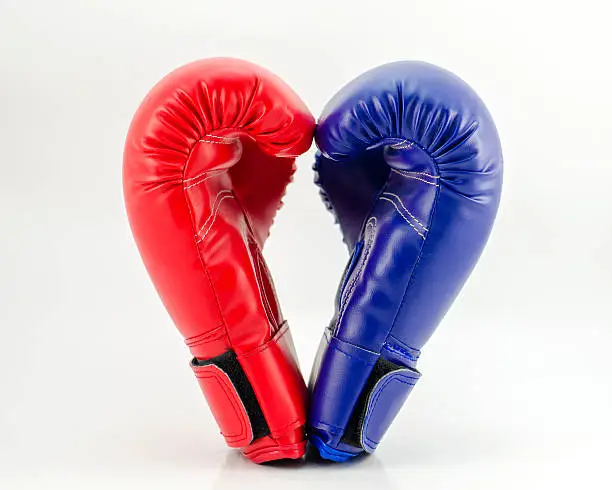 Boxing gloves close up