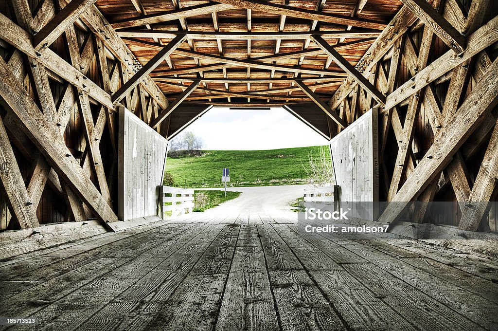 Covered Bridge of Madison County Iowa Iowa Stock Photo