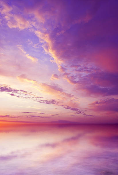 paysage marin - orange purple beauty in nature beautiful photos et images de collection