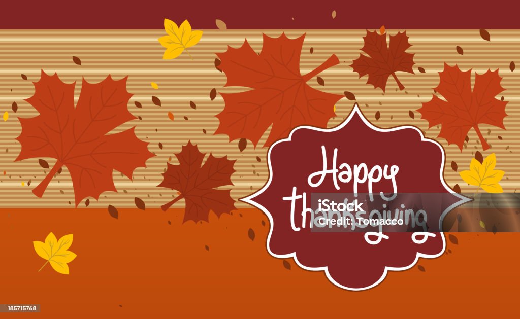 Счастливый День благодарения Design Знак Card Label - Векторная графика Аборигенная культура роялти-фри