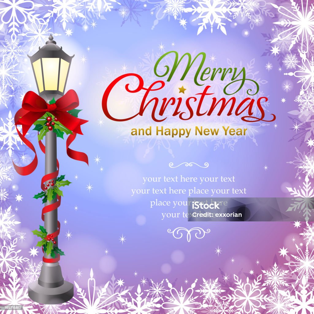 Street Lamp in Christmas Street lamp in Christmas. Street Light stock vector