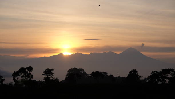 istock Sunrise moment behind the mountains 1857166015