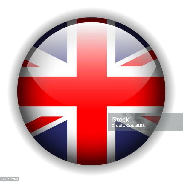 Pulsante Di Bandiera Inghilterra Regno Unito Vettoriale - Immagini vettoriali stock e altre immagini di Autorità