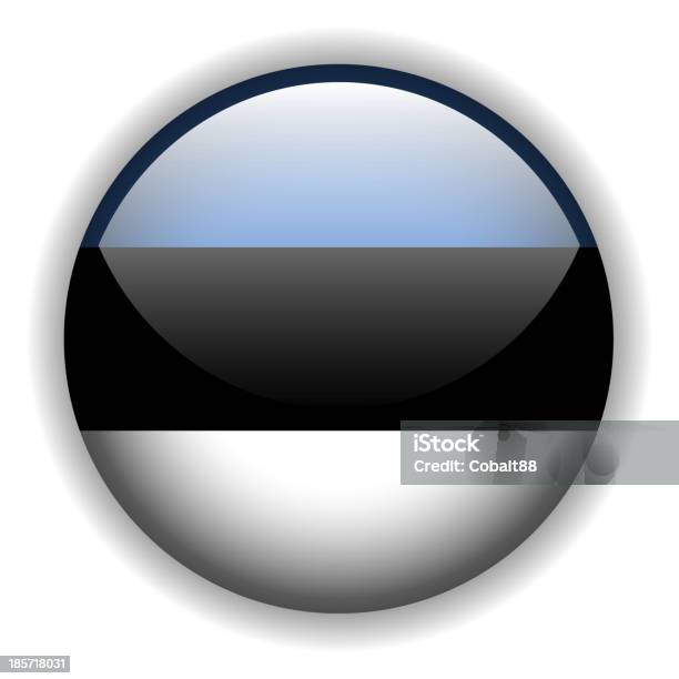 Flagge Von Estland Button Vektor Stock Vektor Art und mehr Bilder von Abzeichen - Abzeichen, Autorität, Computergrafiken