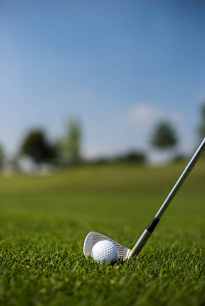 istock Golf ball and Iron Club 185723425