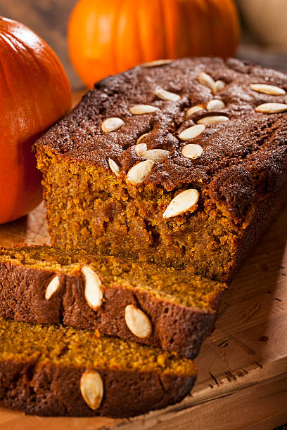 istock Organic Homemade Pumpkin Bread 185724058