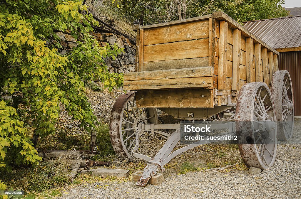 Authentic Ore Wagon This was one of four ore wagons that hauled 15 tons of ore per wagon behind a large steam traction engine to get the ore to the rail station Accuracy Stock Photo
