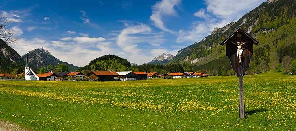 istock panorama landscape in Bavaria 185726886