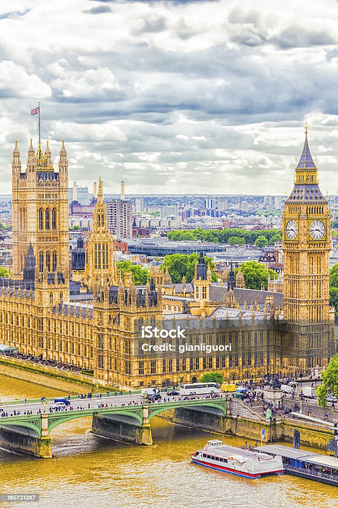 Il Parlamento, il Big Ben, Londra - Foto stock royalty-free di Ambientazione esterna