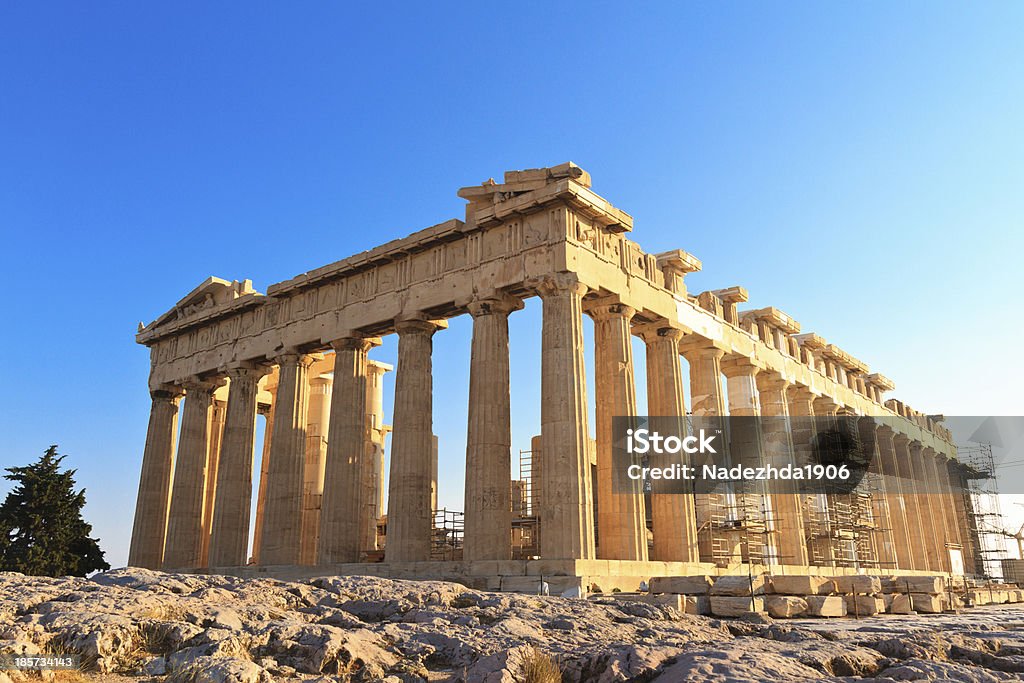 Parthenon on the Acropolis in Athens, Greece Parthenon - Athens Stock Photo