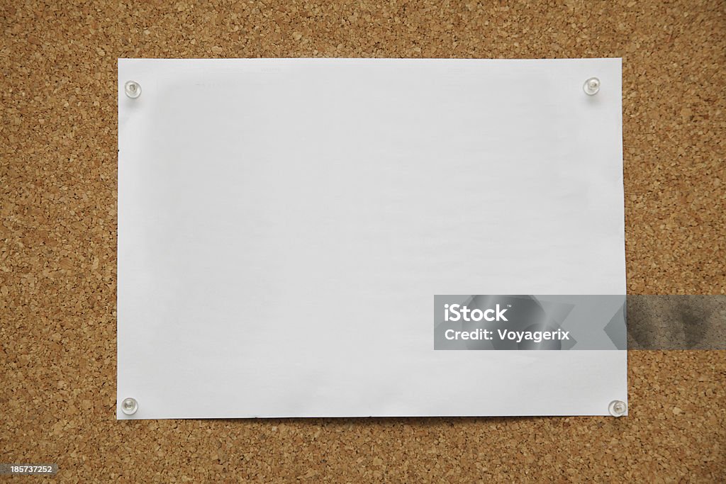 note paper pined on cork board background note paper pined on brown cork board background Paper Stock Photo