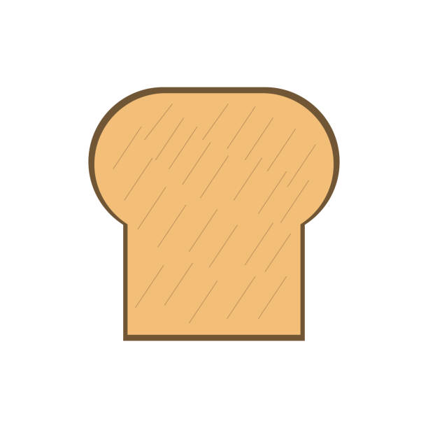 vektorillustration eines brotes - sandwich turkey bread toast stock-grafiken, -clipart, -cartoons und -symbole