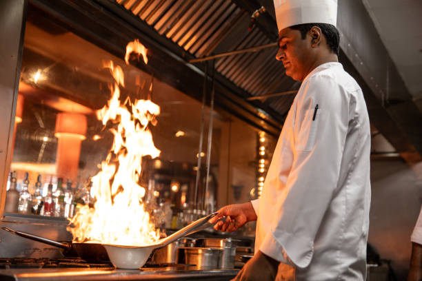 istock Professional chef cooking indian food 1857431020