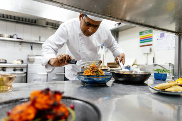 istock Professional chef cooking indian food 1857434161