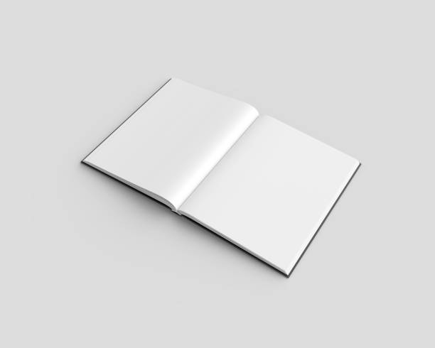 istock Blank magazine template on gray background 1857434692