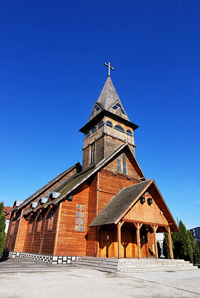 istock Orthodox wooden church 185744429